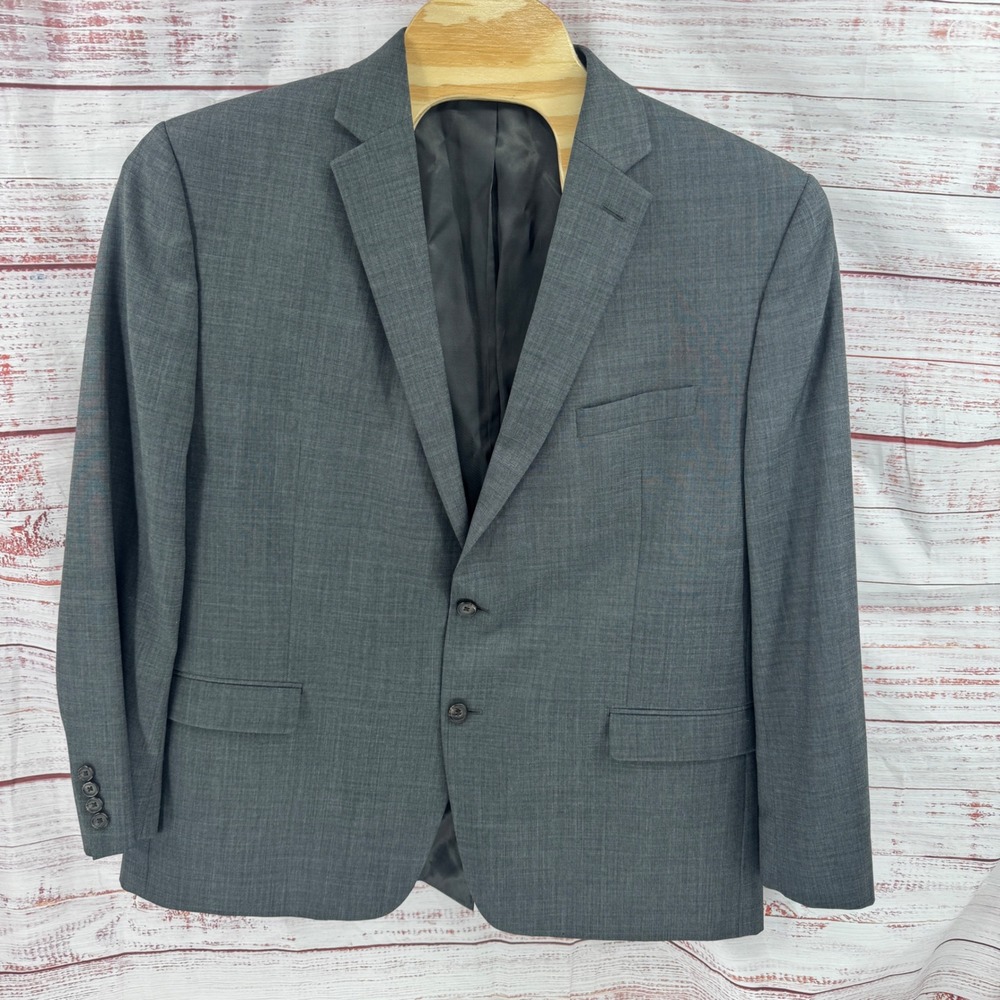 Lauren Ralph Lauren Suit Jacket Blazer Mens 48R Gray Wool Single Vent